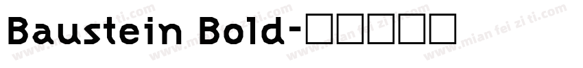 Baustein Bold字体转换